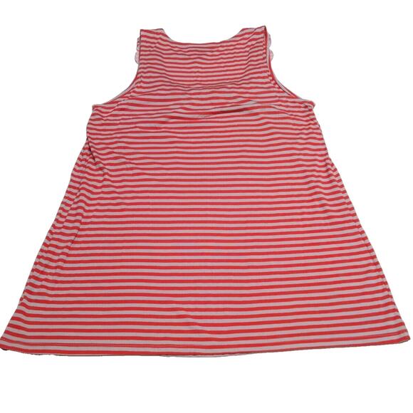 INC Tunic Tank Top Women's Plus Size 2X Rosettes Red Gray/Taupe Striped NEW NWT - Picture 5 of 14